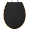 5 FIVE SIMPLY SMART - 5five - abattant wc "modern color" gris charbon en bois