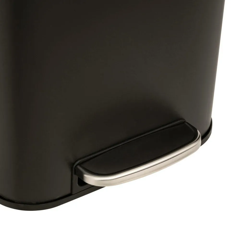 5 FIVE SIMPLY SMART - 5five - poubelle "delta" en métal noir 30l