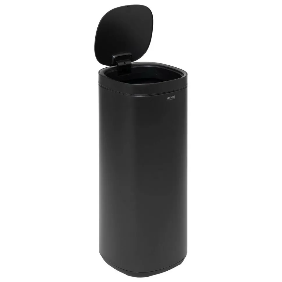 5 FIVE SIMPLY SMART - 5five - poubelle en métal noir 50l