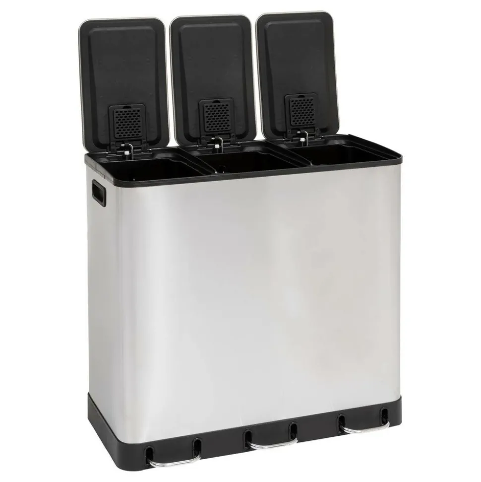 5 FIVE SIMPLY SMART - 5five - poubelle de tri "ariane" 3x18l inox