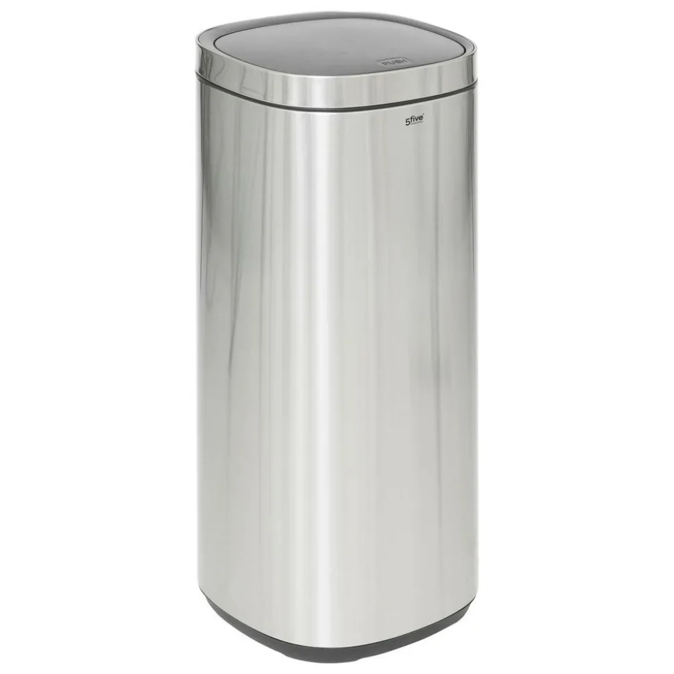 5 FIVE SIMPLY SMART - 5five - poubelle en métal gris 50l