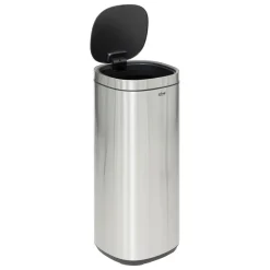 5 FIVE SIMPLY SMART - 5five - poubelle en métal gris 50l