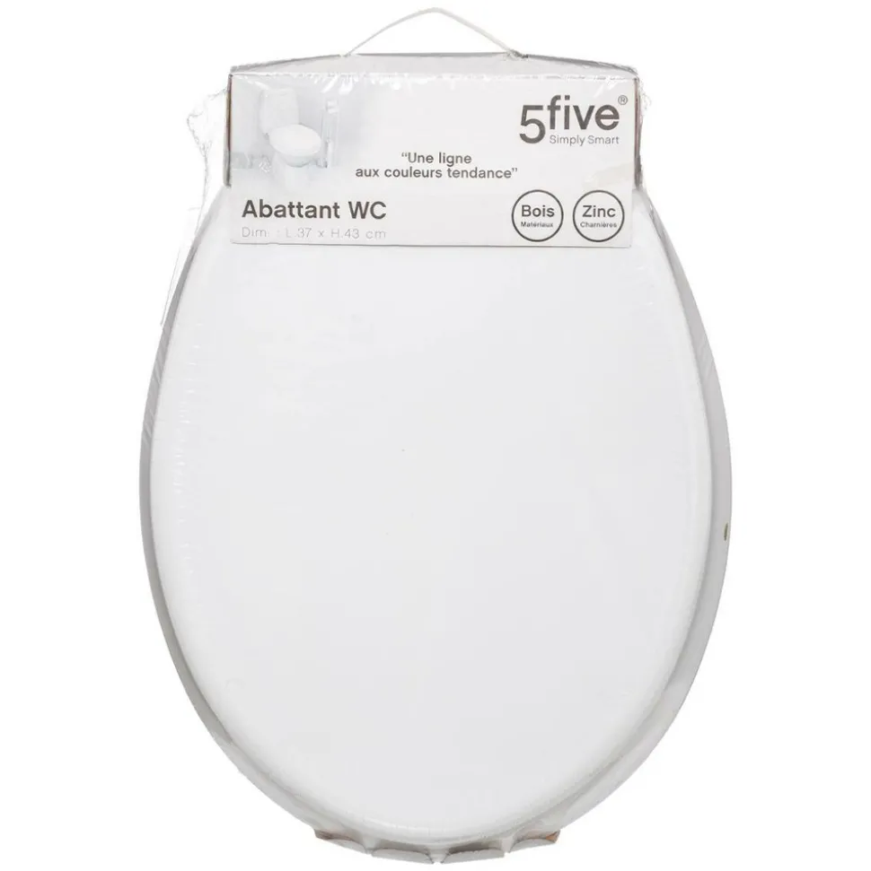 5 FIVE SIMPLY SMART - 5five - abattant wc blanc en bois