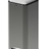 5 FIVE SIMPLY SMART - 5five - poubelle "delta" en métal noir 30l