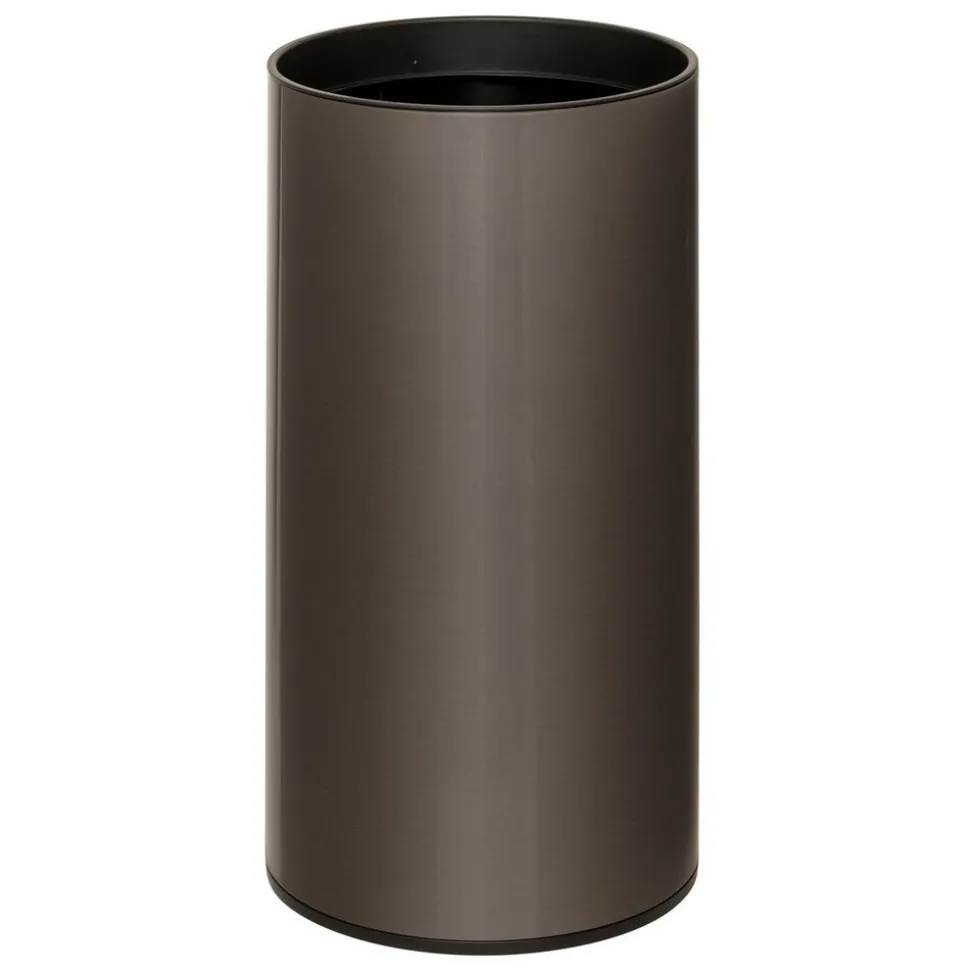 5 FIVE SIMPLY SMART - 5five - poubelle automatique "delta" en métal noir 40l