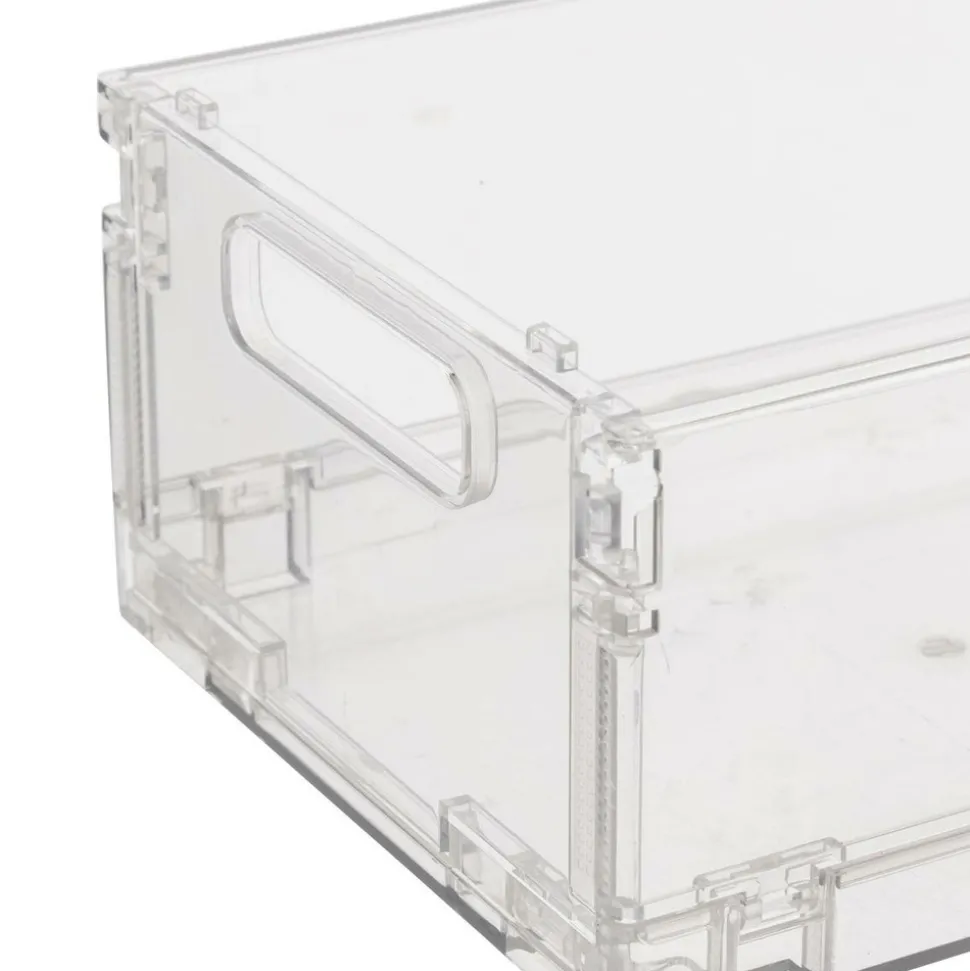 5 FIVE SIMPLY SMART - 5five - boîte de rangement "fold n box" en plastique gris 2,8l