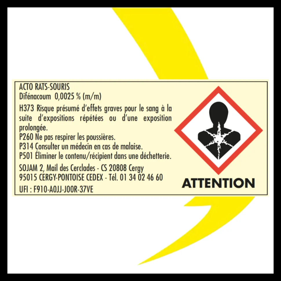 ACTO - Acto rats - souris blocs appâts - 8 x 30 grs - le meilleur choix pour une dérati
