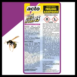 ACTO - Aérosol acto spécial nids de guepes - efficacité professionnelle - volume spécia