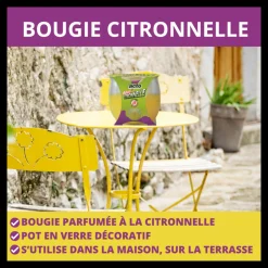 ACTO - Bougies acto citronnelle: ambiance et sécurité pour vos soirées