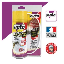 ACTO - Lot de 2 aérosols acto spécial guepes frelons - kit spécial toitures et combles
