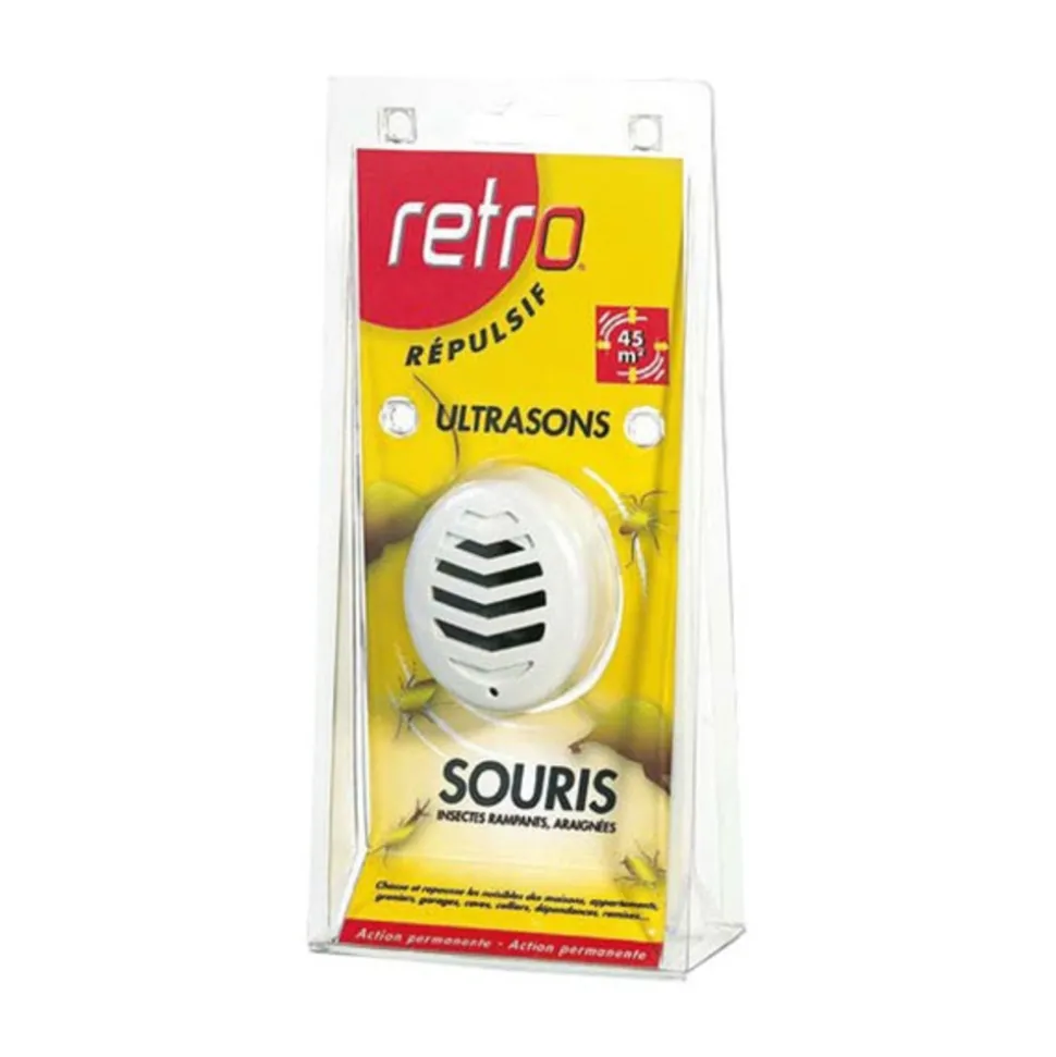 ACTO - Retro répulsif ultrasons souris insectes rampants 45m2 - rus1
