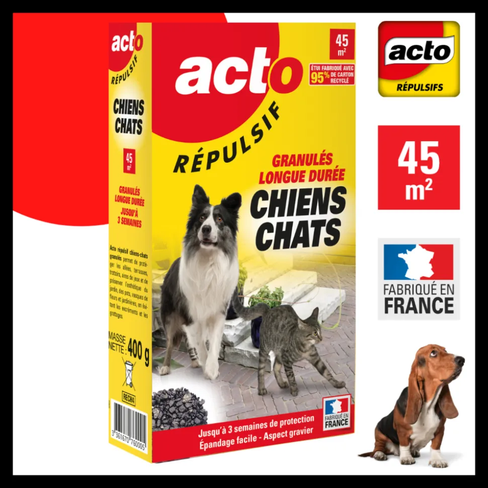 ACTO - Répulsif chien chat 400gr acto rech4 - acto