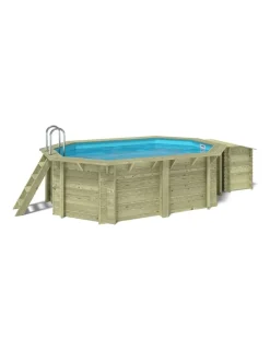 ALTANKA - Piscine en bois nemo 4,3x3 - h.1,31 m fixations à visser - bas7303ospl+sza - altanka
