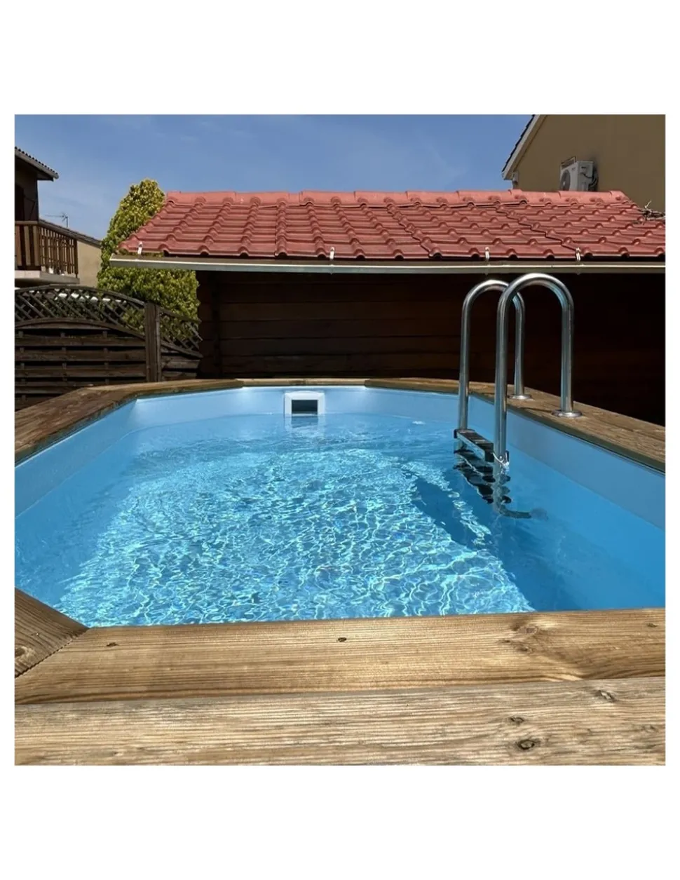 ALTANKA - Piscine en bois nemo 4,3x3 - h.1,31 m fixations à visser - bas7303ospl+sza - altanka