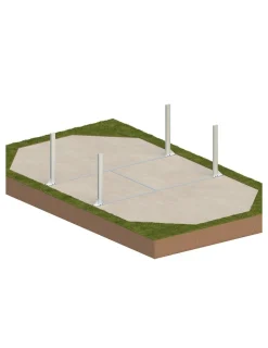 ALTANKA - Piscine en bois nemo 7,3x3,97 - h.1,45 m cadre en métal, sans dalle béton - bas7305ospu - altanka