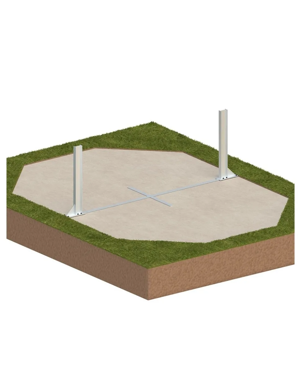ALTANKA - Piscine en bois nemo 5,79x3,49 - h.1,45 m cadre en métal, sans dalle béton - bas7304ospu+sza - altanka