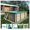 ALTANKA - Piscine en bois aqua 4,65x2,85 - h.1,24 m fixations à visser - bas7306ospl+sza - altanka