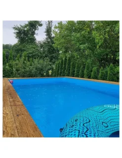 ALTANKA - Piscine en bois aqua 8,5x4,35 - h.1,45 m cadre en métal, sans dalle béton - bas7309ospu+sza - altanka