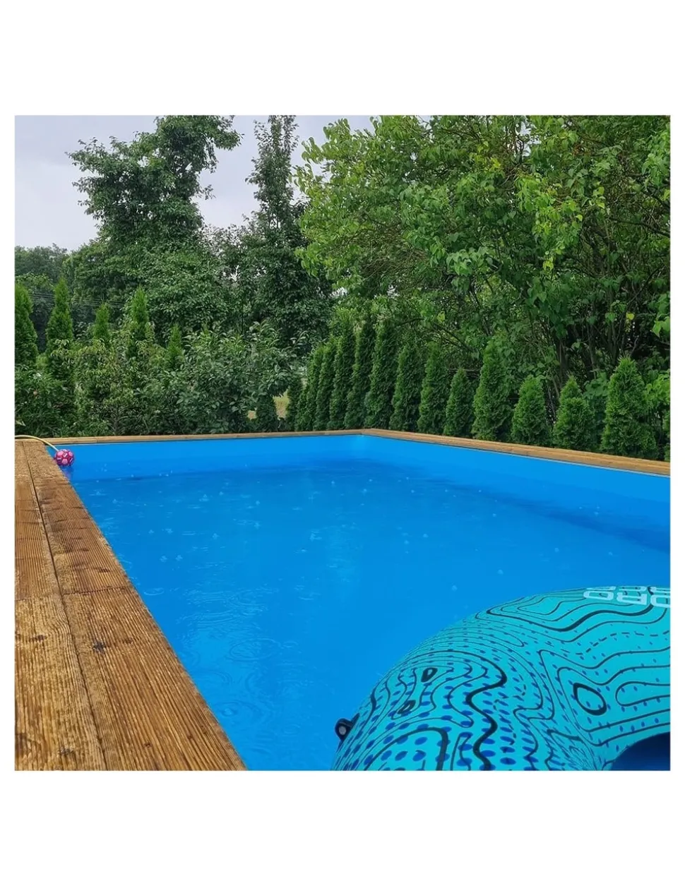 ALTANKA - Piscine en bois aqua 8,5x4,35 - h.1,45 m cadre en métal, sans dalle béton - bas7309ospu+sza - altanka