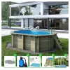 ALTANKA - Piscine en bois nemo 4,3x3 - h.1,18 m fixations à visser - bas7302ospl - altanka