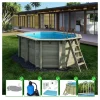 ALTANKA - Piscine en bois nemo 4,3x3 - h.1,31 m fixations à visser - bas7303ospl - altanka