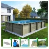 ALTANKA - Piscine en bois aqua 8,5x4,35 - h.1,45 m fixations à visser - bas7309ospl - altanka