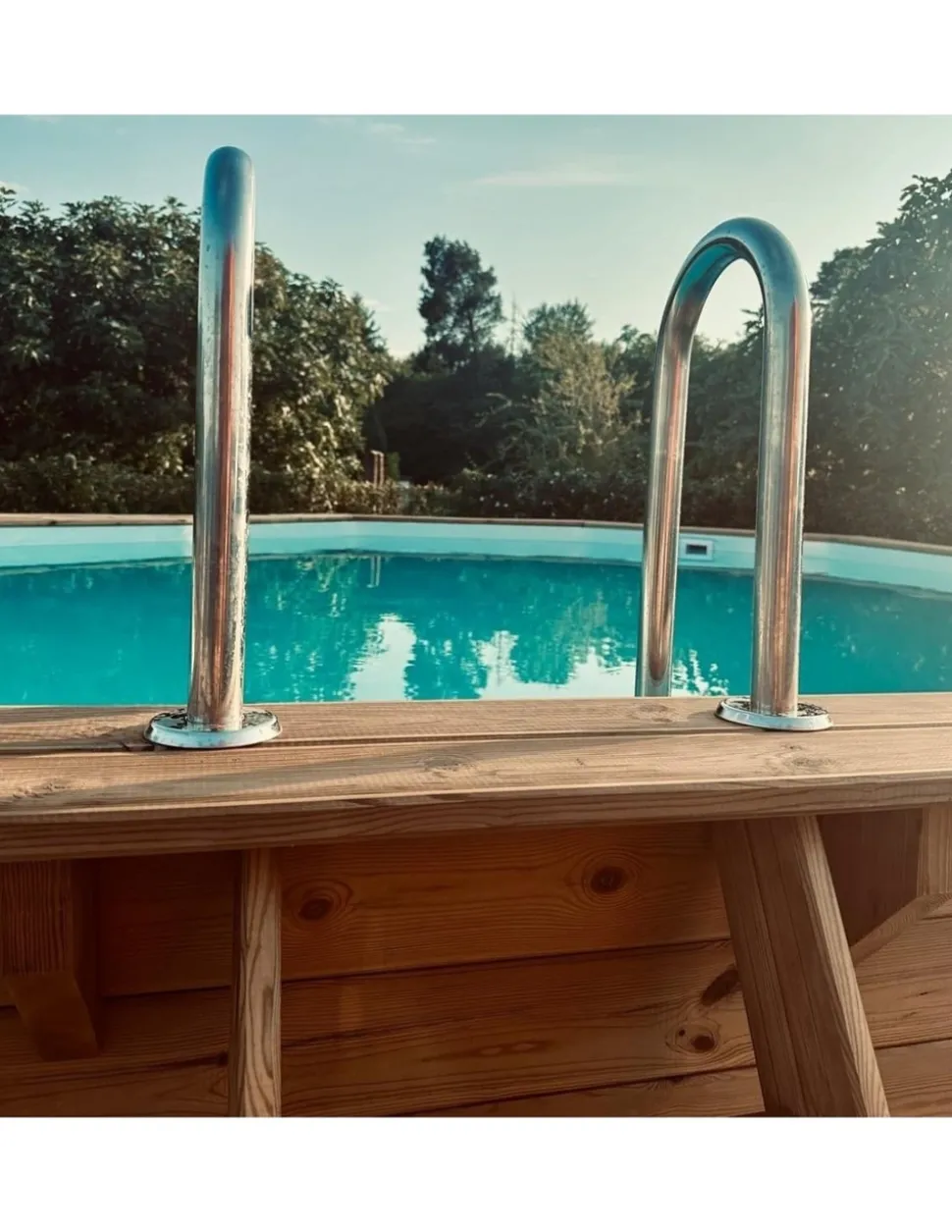 ALTANKA - Piscine en bois nemo 5,79x3,49 - h.1,45 m fixations à visser - bas7304ospl+sza - altanka