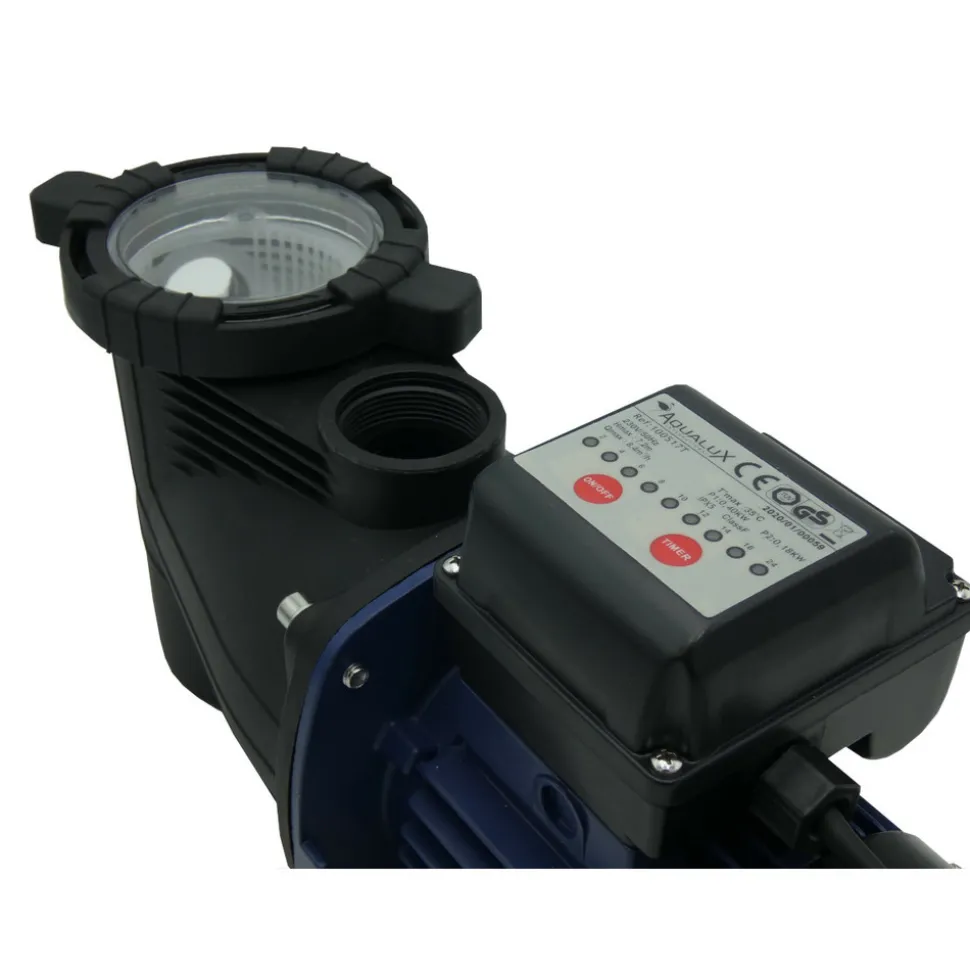 Aqualux pompe de filtration piscine avec timer intégré - 1/3cv - 100517t
