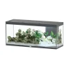 AQUATLANTIS - Aquarium équipé Volga 450 Led 2.0 Gris L. 152.5 P. 52.7 H. 67.4cm