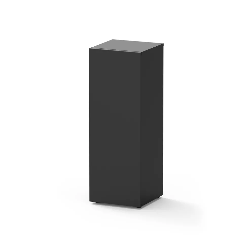 AQUATLANTIS - Meuble pour aquarium Tower 43L noir L.30 x l.30 x H.85 cm