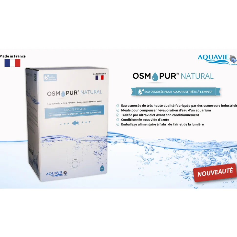 AQUAVIE - Eau prête à l'emploi Osmopur Natural 20 L