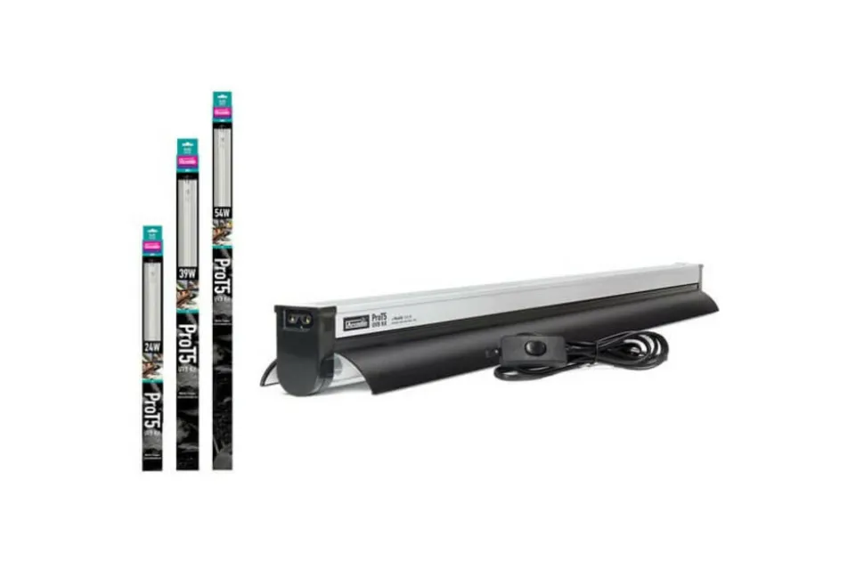 ARCADIA - Kit d'éclairage prot5 uvb 12% 54w 120 cm - rampe et tube t5 pour reptiles (lézards, tortues)