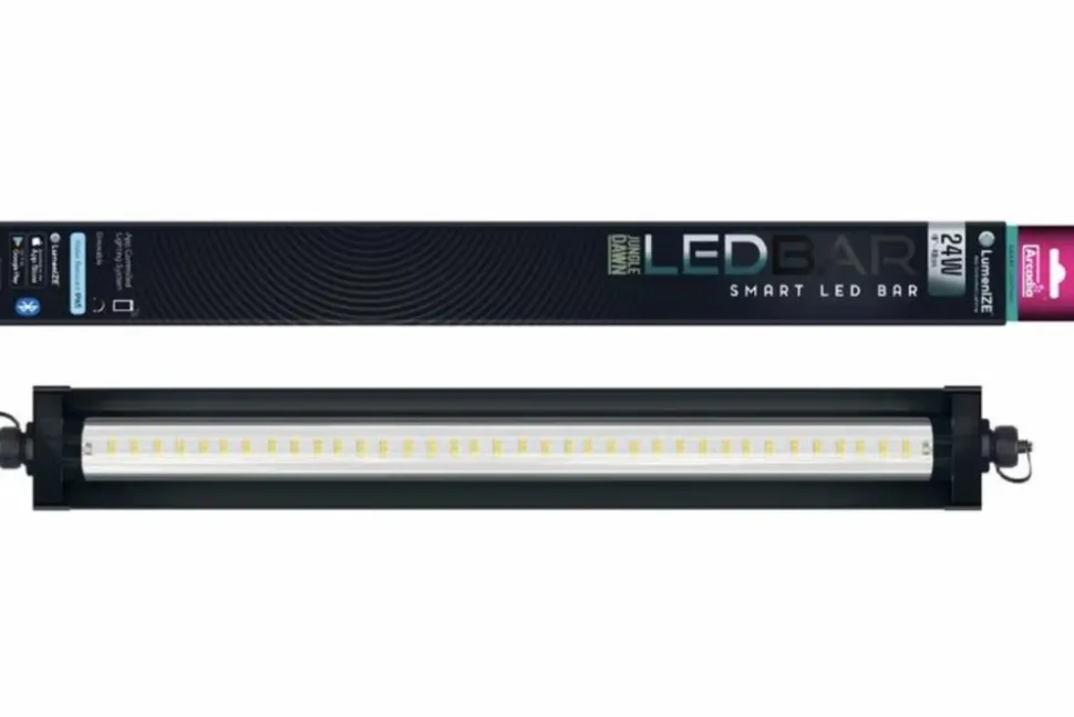 ARCADIA - Lumenize led bar rampe 24w multi-led bluetooth 47 cm - pour reptiles (lézards, serpents, tortues) et plantes