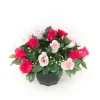 ARCHE DIFFUSION - Coupe de roses bicolore artificielles D 36 H 27 cm