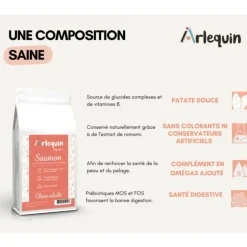 ARLEQUIN ORIGINELLE - Croquette chien sans céréales arlequin originelle saumon truite 12 kg