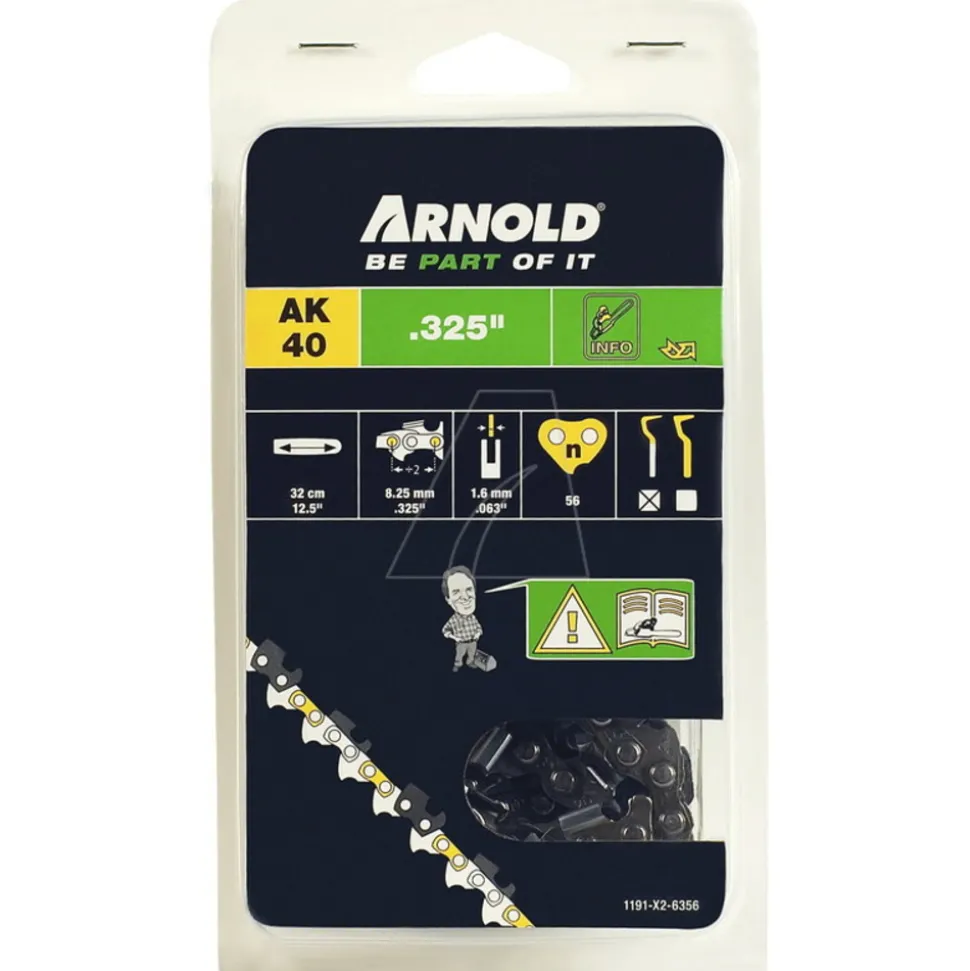 ARNOLD - Chaîne de tronçonneuse 325"/1,6 mm - 56 maillons d’entraîneurs