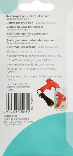 ARTEMIO - 24 recharges pistolet à colle - 7 x 100 mm