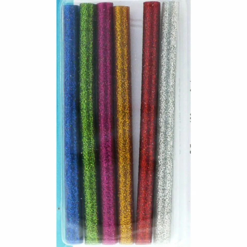ARTEMIO - 24 recharges pistolet à colle 7 mm - paillettes