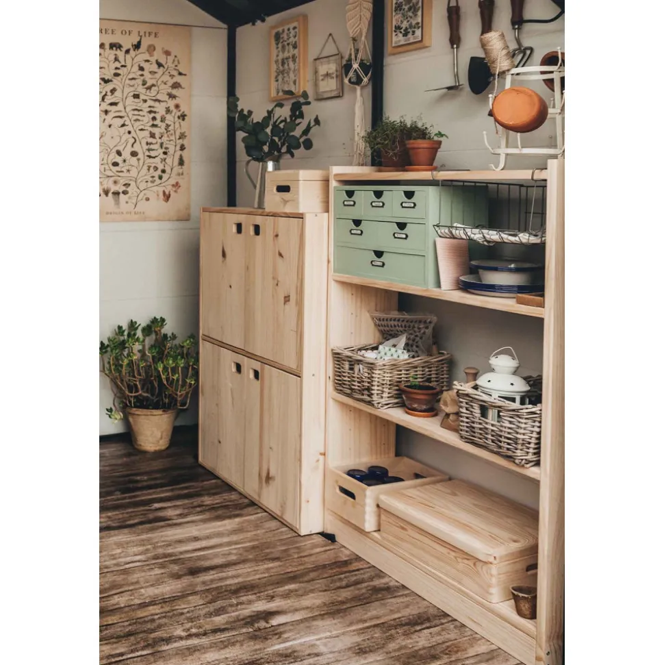 ASTIGARRAGA - Boîte de rangement en pin massif avec couvercle taille 3