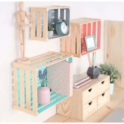 ASTIGARRAGA - Caisse de rangement en pin massif home box moyenne