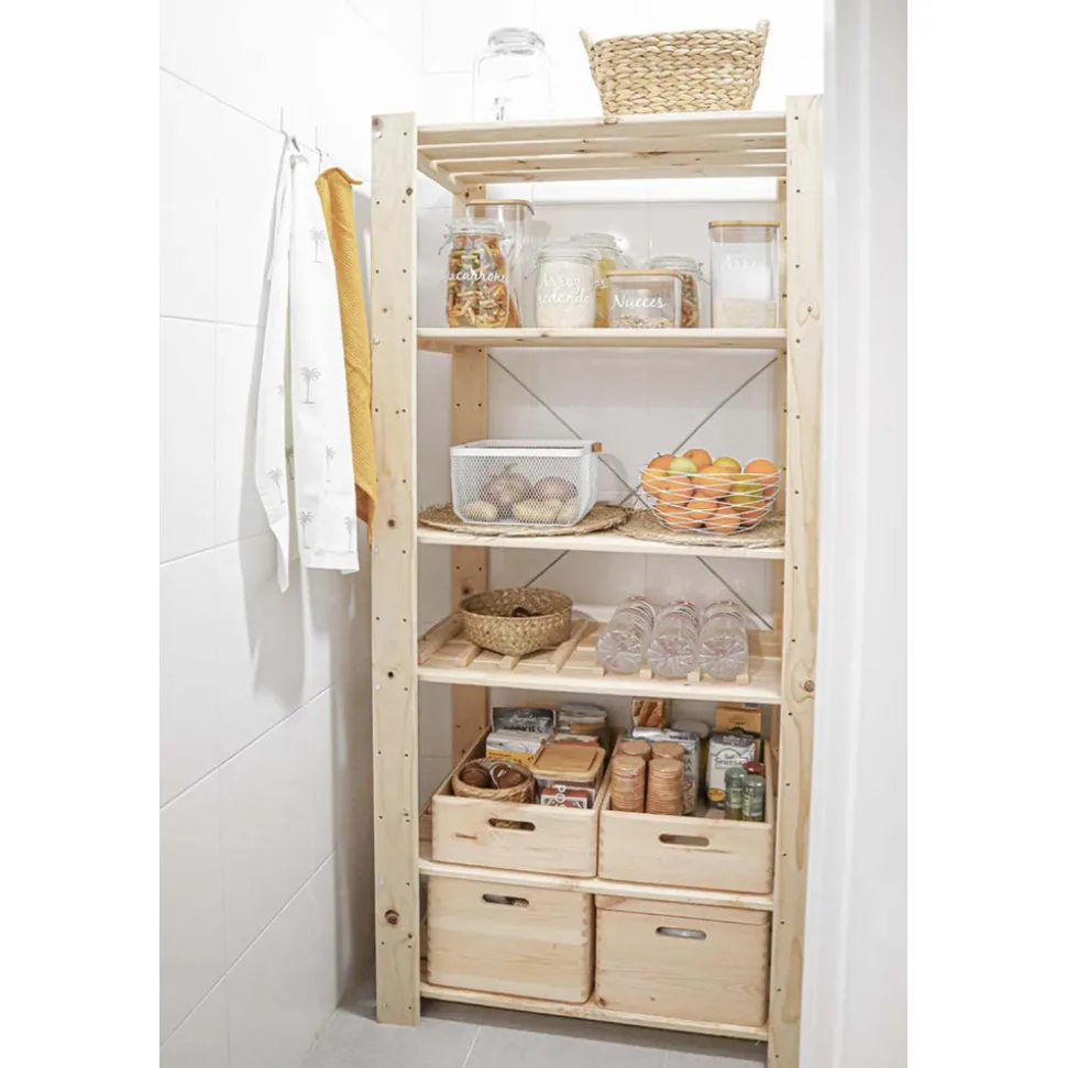 ASTIGARRAGA - Caisse en bois de rangement 40 x 30 x 14 cm
