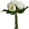 ATMOSPHERA - Bouquet composé fleurs artificielles blanches d. 28 x h. 30 cm