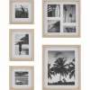 ATMOSPHERA - Lot de 5 cadres photos en bois - beige