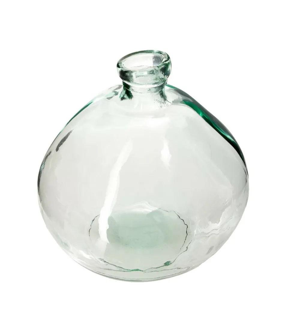 ATMOSPHERA - Vase rond en verre recyclé transparent h 23 cm