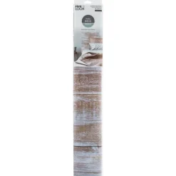 ATMOSPHERA CREATEUR D'INTERIEUR - Lot de 2 stickers - motif bois - blanc - 80x70 cm