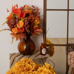 ATMOSPHERA CREATEUR D'INTERIEUR - Bouquet d automne artificiel james orange h55cm