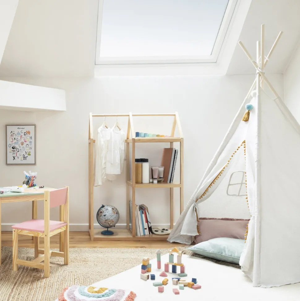 ATMOSPHERA CREATEUR D'INTERIEUR - Tipi enfant "wapi" - écru - peuplier h160 cm