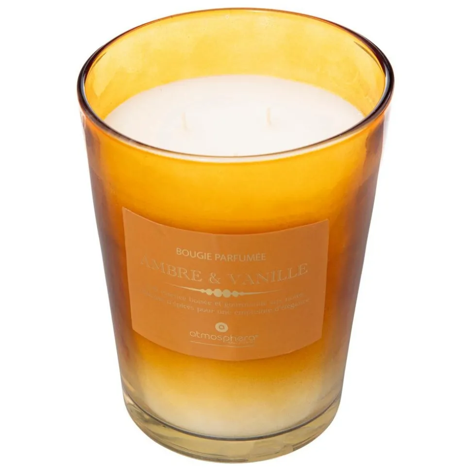 ATMOSPHERA CREATEUR D'INTERIEUR - Bougie parfumée "alma" 855g vanille et ambre