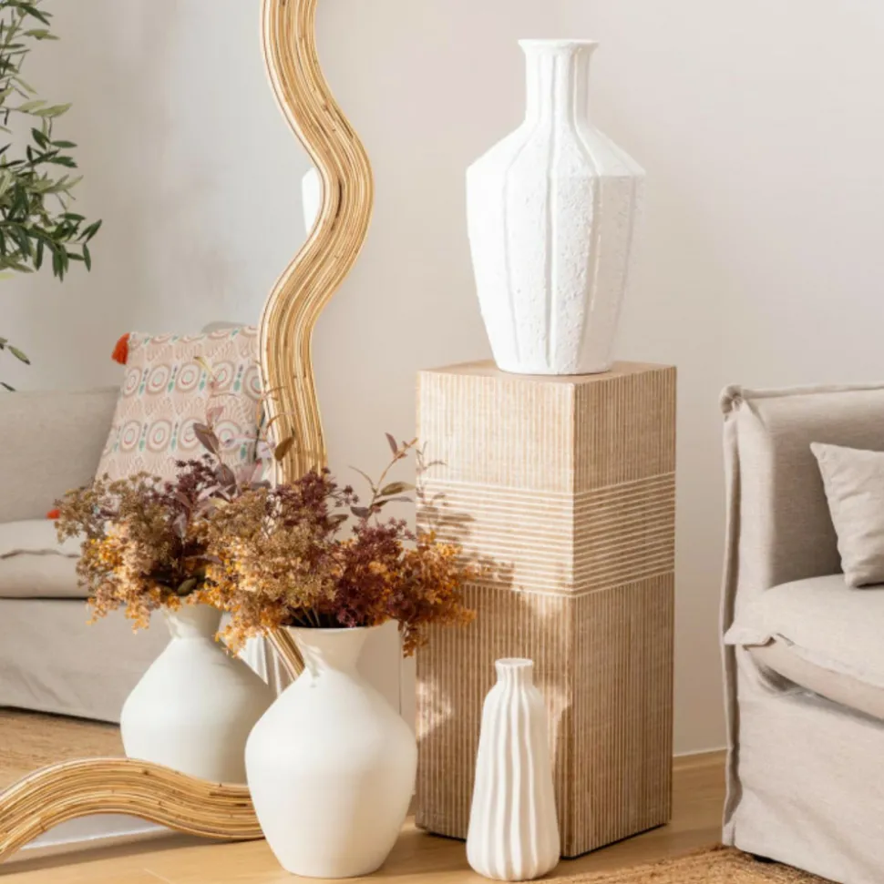 ATMOSPHERA CREATEUR D'INTERIEUR - Vase antique "nolwi" céramique blanc h48cm