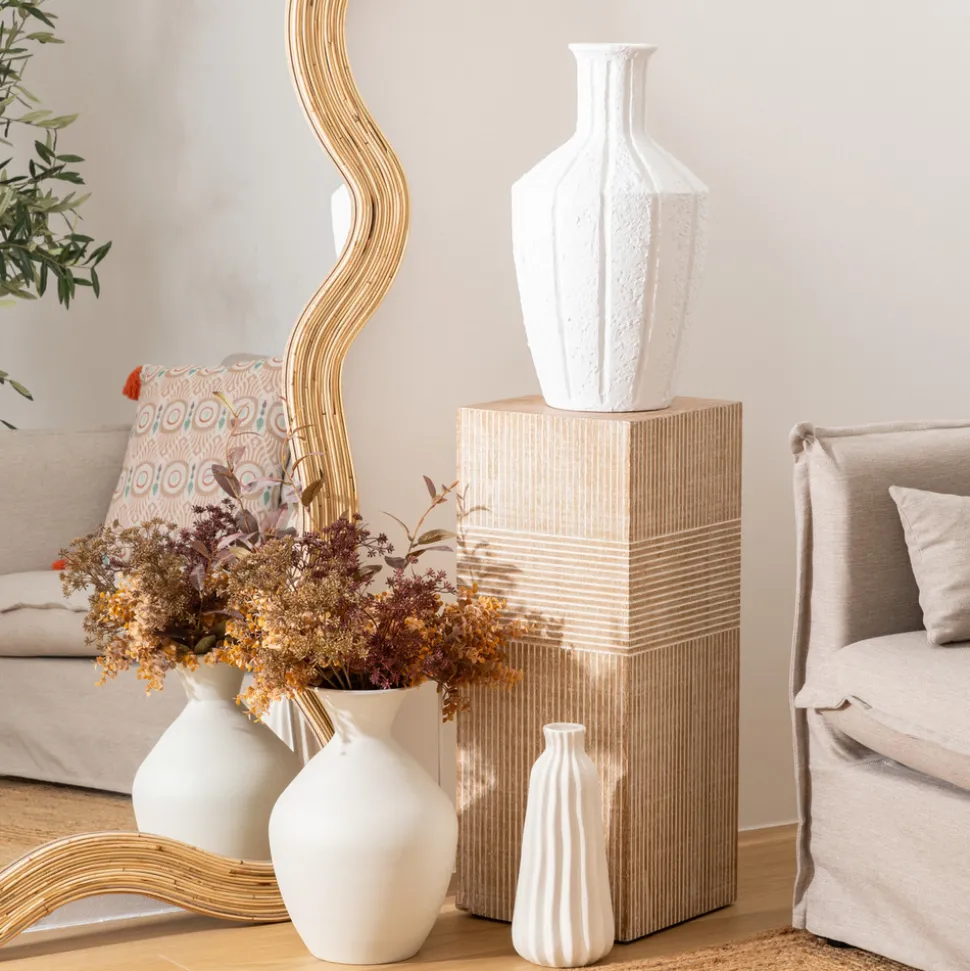 ATMOSPHERA CREATEUR D'INTERIEUR - Vase antique "nolwi" céramique blanc h48cm